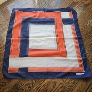 Vintage Olga Greco geometric pattern scarf